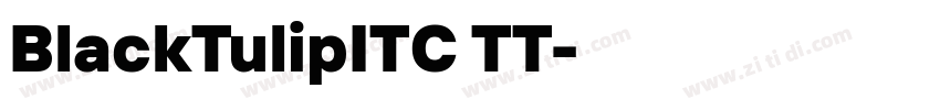 BlackTulipITC TT字体转换